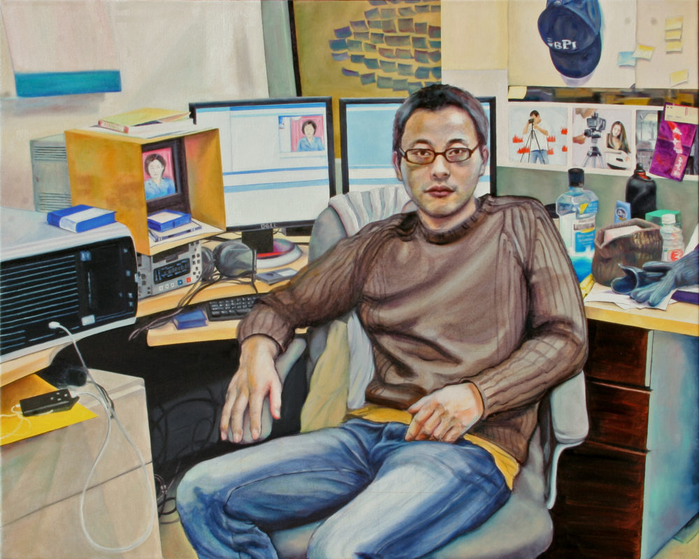 Office IV, Oil on Canvas, 48 in x 60 in, 2008